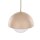 Pendelleuchte Glas Stahl Beige E27 B:17 cm modern