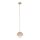 Pendelleuchte Glas Stahl Beige E27 B:17 cm modern