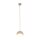 Pendelleuchte Glas Stahl Beige E27 B:17 cm modern
