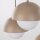Pendellampe Glas Weiß B:32 cm Beige G9 Stahl 5-flammig
