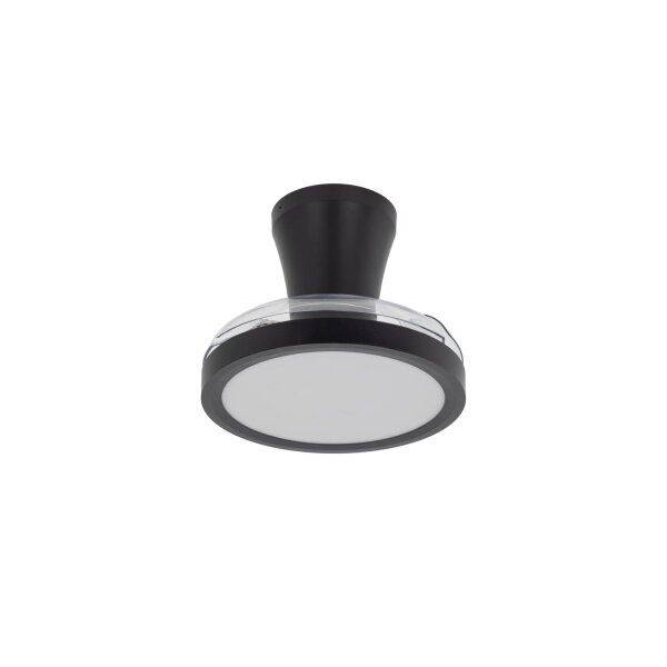 LED Deckenleuchte Schwarz Metall 58 cm zeitlos Weiß