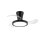 LED Deckenleuchte Schwarz Metall 58 cm zeitlos Weiß
