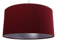 Lampe &agrave; suspendre AIMEE Rouge Argent &Oslash;40cm...