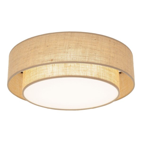 Deckenleuchte skandinavisch Natur 50 cm E27 Jute modern