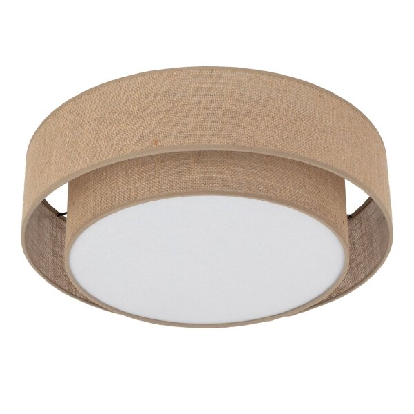 Deckenleuchte skandinavisch Natur 50 cm E27 Jute modern