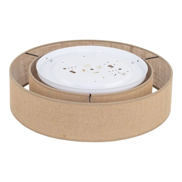 Deckenleuchte skandinavisch Natur 50 cm E27 Jute modern