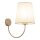 Wandleuchte Metall modern B:20 cm Beige E27 Stoff