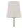 Wandleuchte Metall modern B:20 cm Beige E27 Stoff