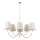 Leuchte Beige zeitlos B:85 cm Metall E27 Kronleuchter