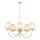 Leuchte Beige zeitlos B:85 cm Metall E27 Kronleuchter