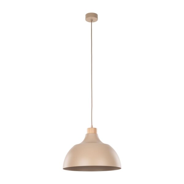 Pendelleuchte Metall Beige E27 B:34 cm modern