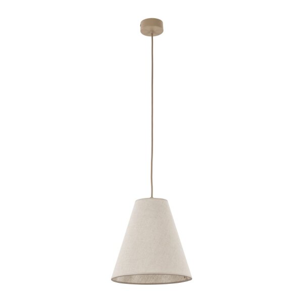 Pendelleuchte Metall zeitlos B:25 cm Beige E27 modern