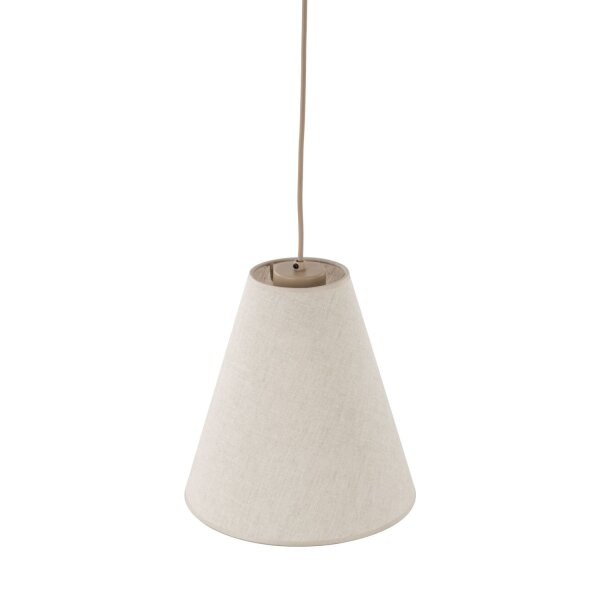 Pendelleuchte Metall zeitlos B:25 cm Beige E27 modern