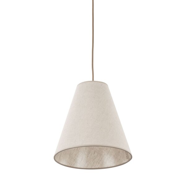 Pendelleuchte Metall zeitlos B:25 cm Beige E27 modern