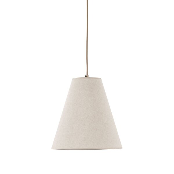 Pendelleuchte Metall zeitlos B:25 cm Beige E27 modern