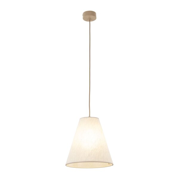 Pendelleuchte Metall zeitlos B:25 cm Beige E27 modern