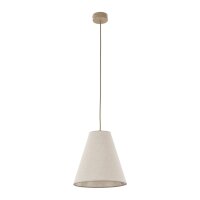 Pendelleuchte Metall zeitlos B:25 cm Beige E27 modern