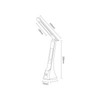 LED Schreibtischleuchte Weiß Kunststoff 31 cm modern