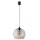 Pendelleuchte Schwarz elegant B:30 cm Glas E27 Stahl