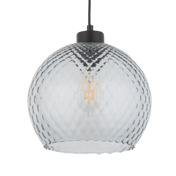 Pendelleuchte Transparent Glas B:25 cm E27 stilvoll