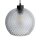 Pendelleuchte Transparent Glas B:25 cm E27 stilvoll