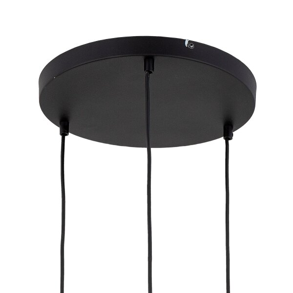 Pendelleuchte skandinavisch Glas Schwarz B:42 cm E27