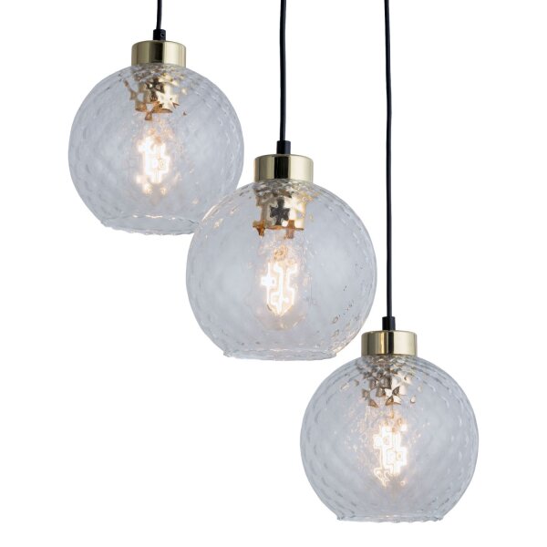 Pendelleuchte Transparent zeitlos B:42 cm Glas E27
