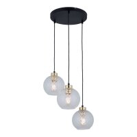 Pendelleuchte Transparent zeitlos B:42 cm Glas E27