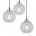 Pendelleuchte Transparent zeitlos B:42 cm Glas E27