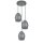 Pendelleuchte Metall Grau E27 B:30 cm skandinavisch