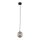 Pendelleuchte Schwarz Graphit Glas B:15 cm G9 blendarm