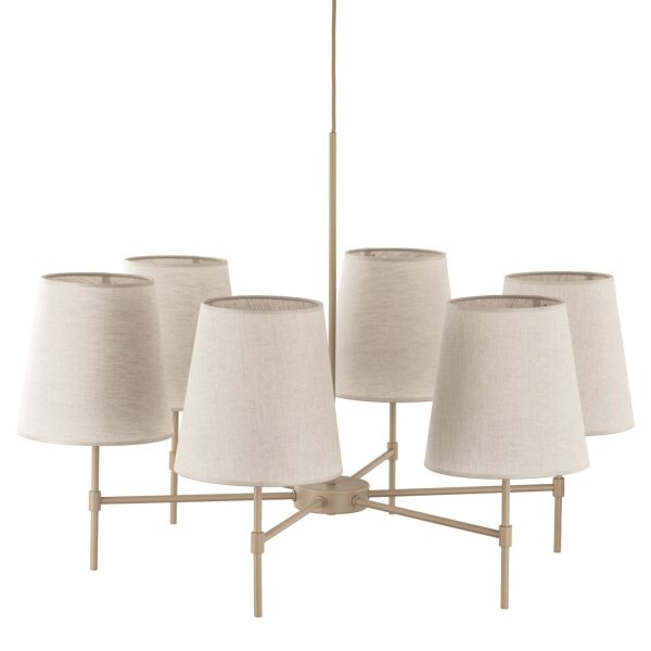 Pendelleuchte Metall skandinavisch B:80 cm Beige E27