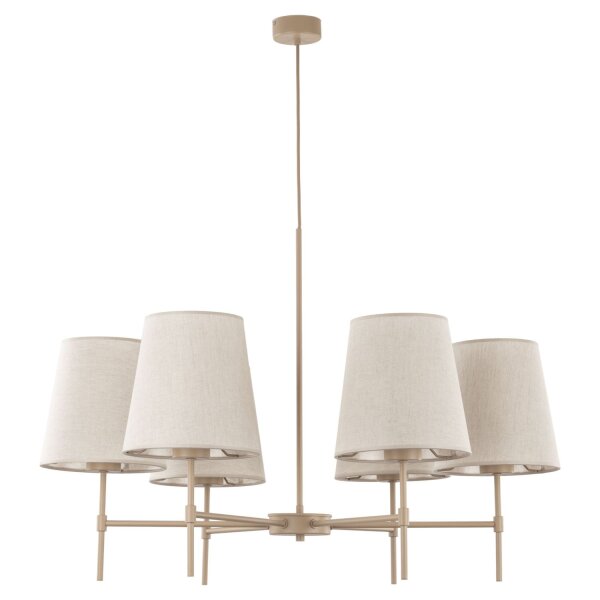 Pendelleuchte Metall skandinavisch B:80 cm Beige E27