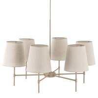 Pendelleuchte Metall skandinavisch B:80 cm Beige E27