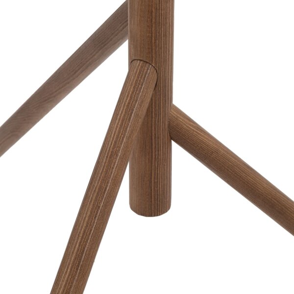 Stehleuchte Weiß stilvoll 150 cm Holz G9 Tripod Glas