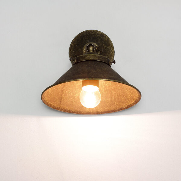 Applique en laiton bronze antique réglable