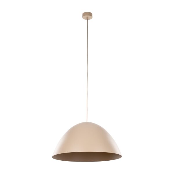 Pendelleuchte zeitlos Metall Beige B:50 cm E27 Loft