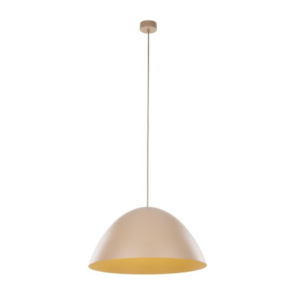 Pendelleuchte zeitlos Metall Beige B:50 cm E27 Loft