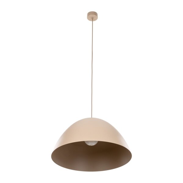 Pendelleuchte zeitlos Metall Beige B:50 cm E27 Loft