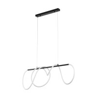 LED Pendelleuchte Schwarz skandinavisch 100 cm Metall