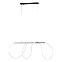 LED Pendelleuchte Schwarz skandinavisch 100 cm Metall
