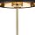 Tischleuchte stilvoll Stoff Schwarz 33 cm E27 Gold