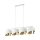 Pendelleuchte elegant Weiß Gold 94 cm E27 4-flammig