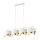Pendelleuchte elegant Weiß Gold 94 cm E27 4-flammig