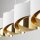 Pendelleuchte elegant Weiß Gold 94 cm E27 4-flammig