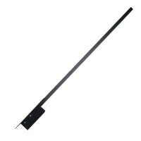 LED Wandleuchte Schwarz H:70 cm stilvoll Stahl wohnlich