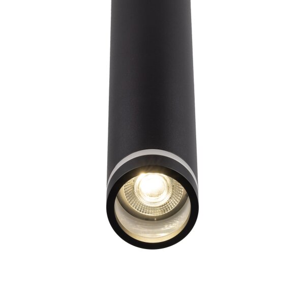 Pendelleuchte Schwarz schmal B:5,5 cm Metall GU10