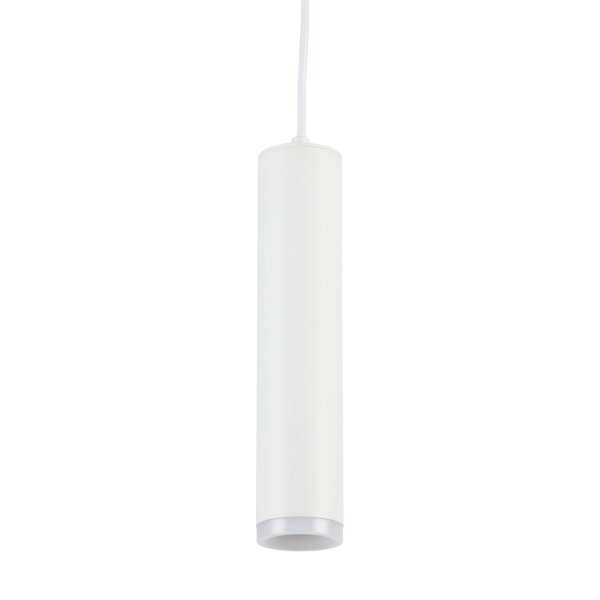 Pendelleuchte zeitlos Metall Weiß B:5,5 cm GU10 schmal