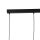 Hängelampe 3-flammig Schwarz Natur 84 cm E27 3-flammig