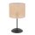 Tischlampe Schwarz skandinavisch 35 cm E27 Natur Jute